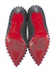 Christian Louboutin Spike Accents Wool Pumps