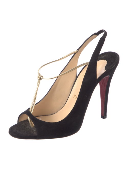 Christian Louboutin Suede Slingback Sandals