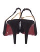 Christian Louboutin Suede Slingback Sandals