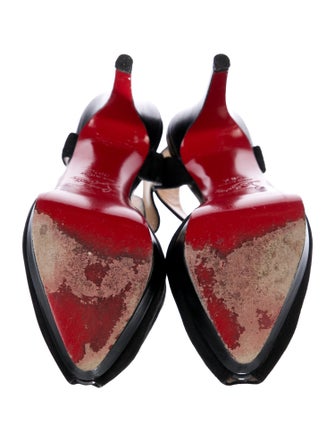 Christian Louboutin Suede T-Strap Pumps