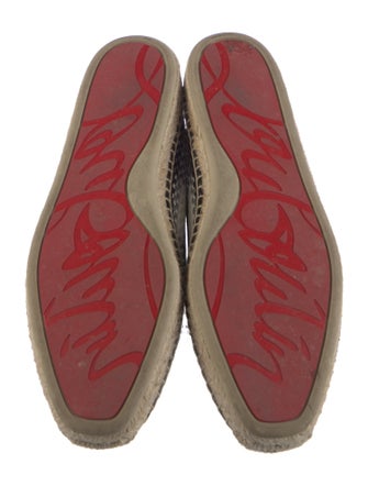 Christian Louboutin Leather Printed Espadrilles