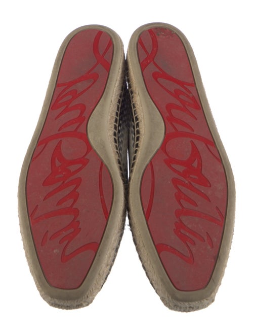 Christian Louboutin Leather Printed Espadrilles