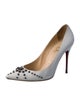 Christian Louboutin Leather Studded Accents Pumps