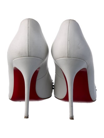 Christian Louboutin Leather Studded Accents Pumps