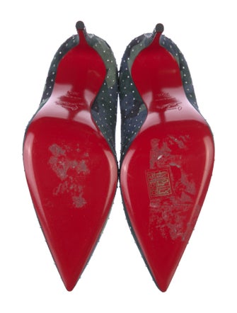 Christian Louboutin Suede Camouflage Print Pumps