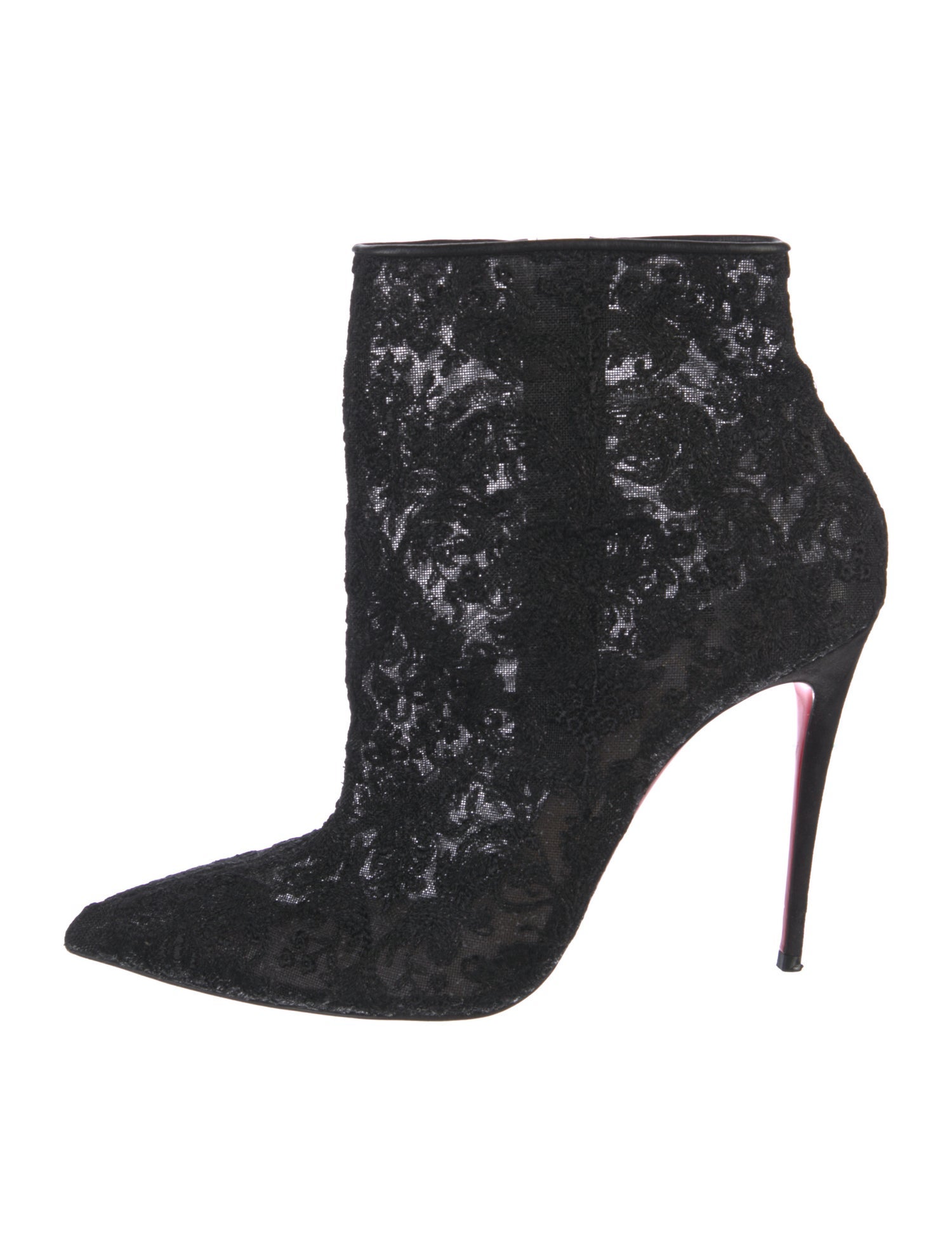 Christian Louboutin Lace Lace Pattern Boots