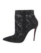 Christian Louboutin Lace Lace Pattern Boots