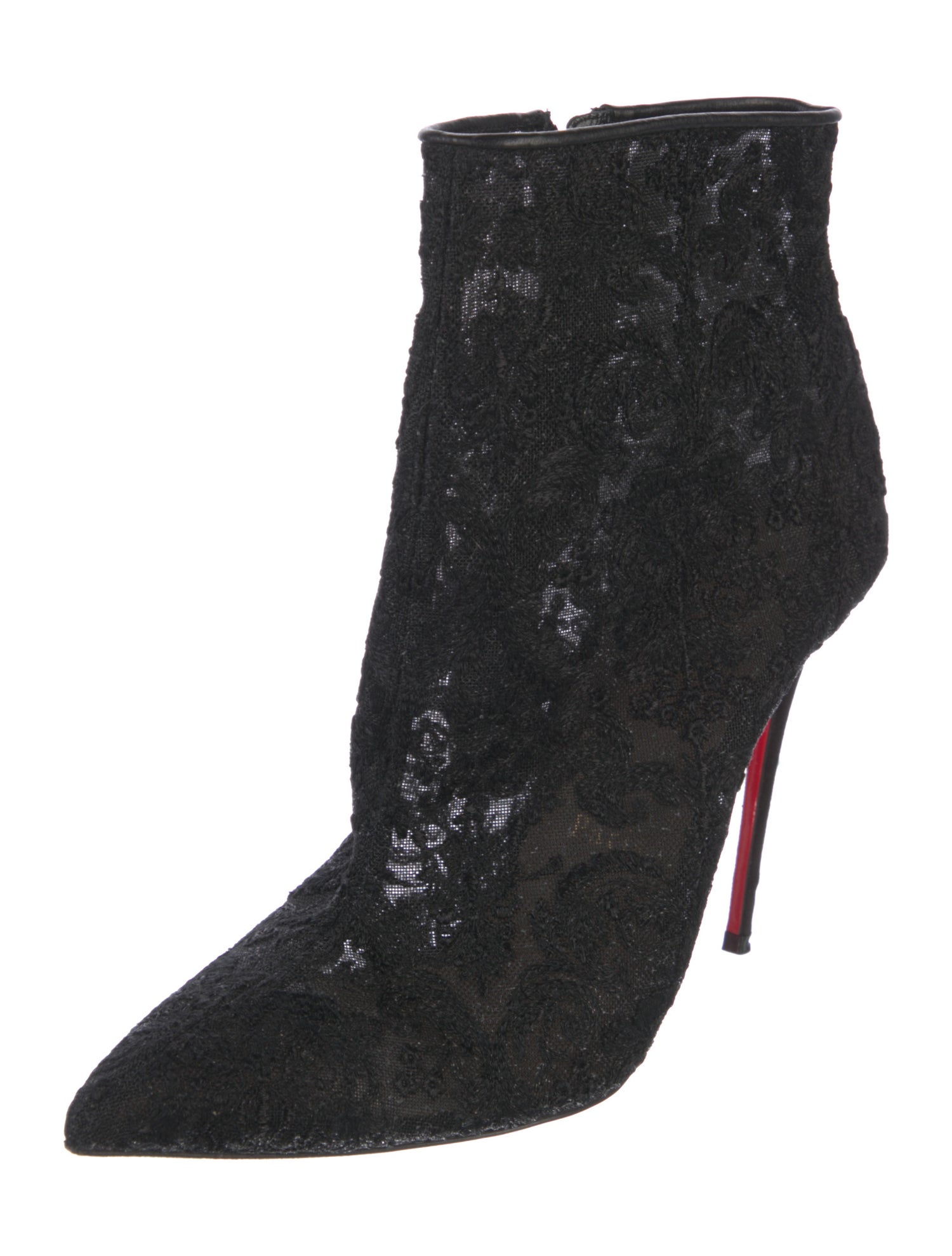Christian Louboutin Lace Lace Pattern Boots