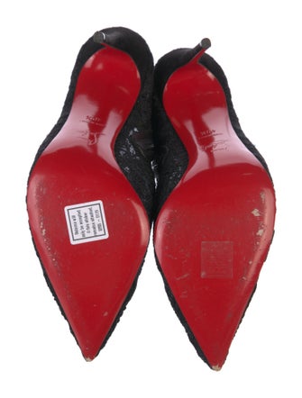 Christian Louboutin Lace Lace Pattern Boots