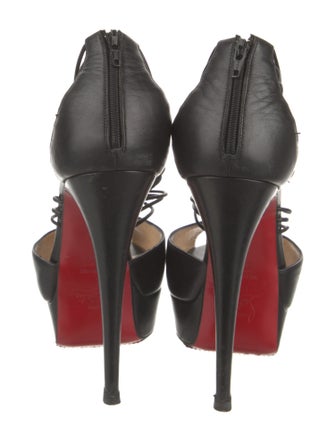 Christian Louboutin Leather T-Strap Pumps