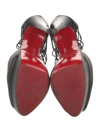 Christian Louboutin Leather T-Strap Pumps