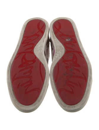Christian Louboutin Canvas Printed Sneakers
