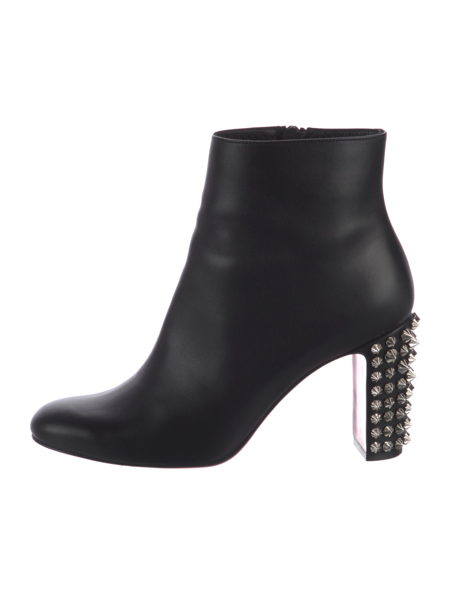 Christian Louboutin Spike Accents Leather Boots