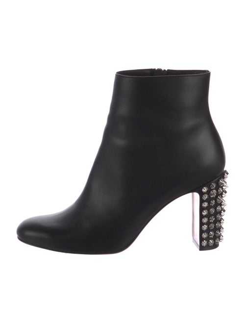 Christian Louboutin Spike Accents Leather Boots