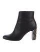 Christian Louboutin Spike Accents Leather Boots