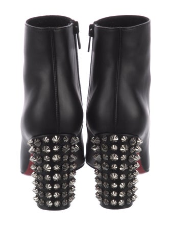 Christian Louboutin Spike Accents Leather Boots