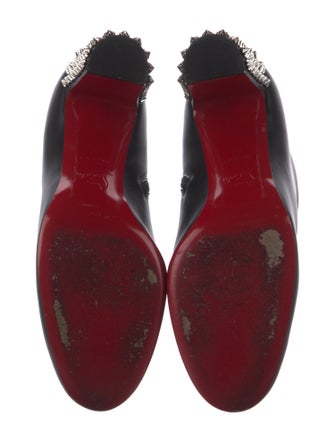 Christian Louboutin Spike Accents Leather Boots