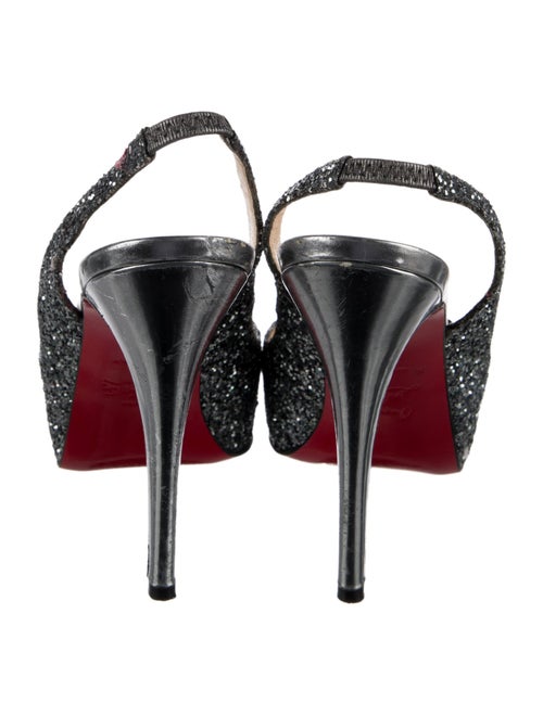 Christian Louboutin Glitter Slingback Sandals