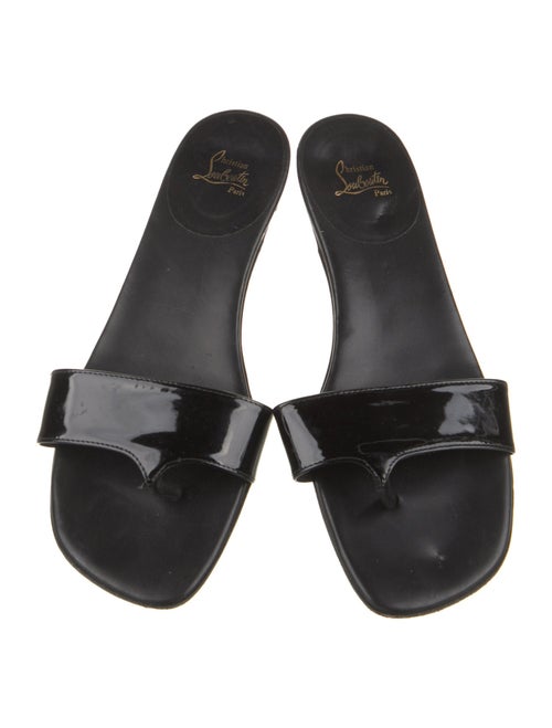 Christian Louboutin Patent Leather Slides