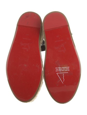 Christian Louboutin Leather Espadrilles