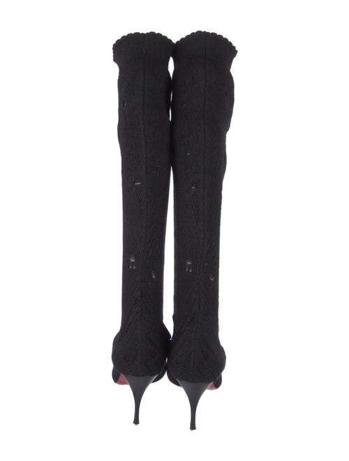 Christian Louboutin Glitter Accents Sock Boots