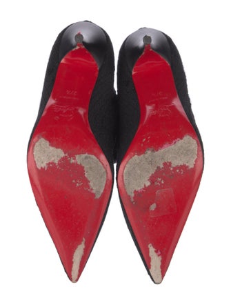 Christian Louboutin Glitter Accents Sock Boots