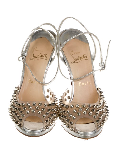 Christian Louboutin Spike Accents PVC Sandals