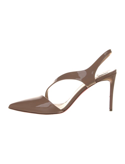 Christian Louboutin Patent Leather Slingback Pumps