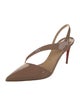 Christian Louboutin Patent Leather Slingback Pumps