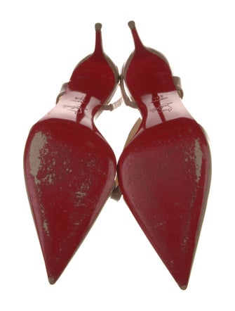 Christian Louboutin Patent Leather Slingback Pumps