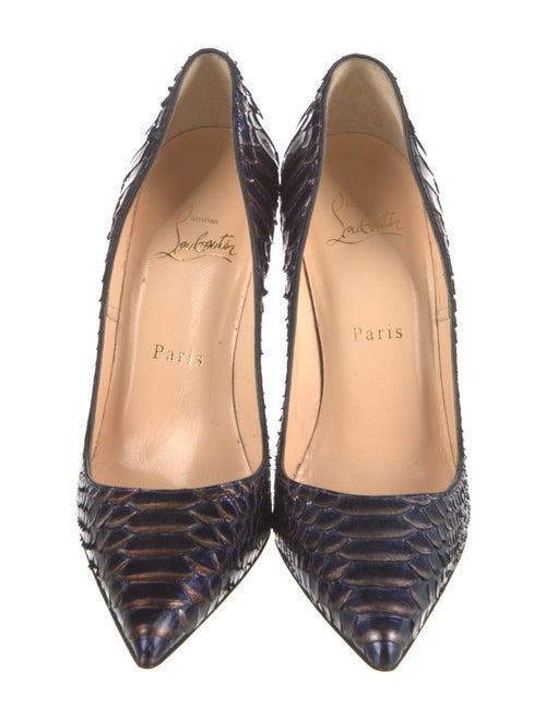 Christian Louboutin Python Animal Print Pumps