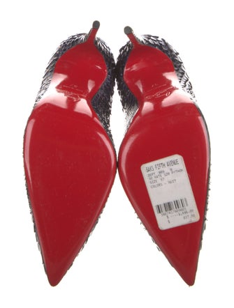 Christian Louboutin Python Animal Print Pumps