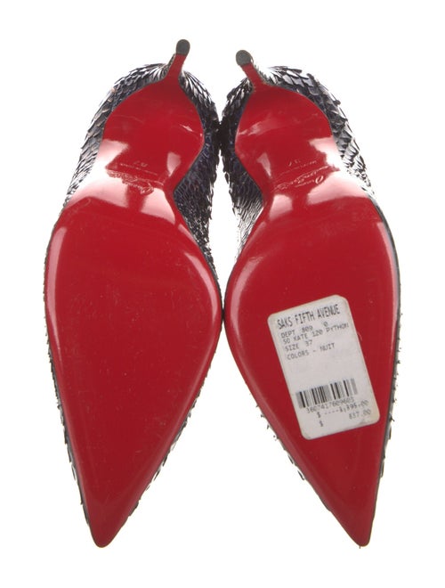 Christian Louboutin Python Animal Print Pumps