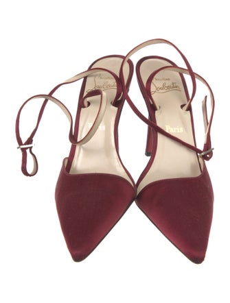 Christian Louboutin Suede Slingback Pumps