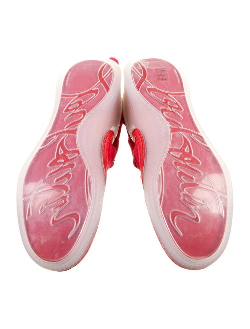 Christian Louboutin Suede Leather Trim Embellishment Sneakers