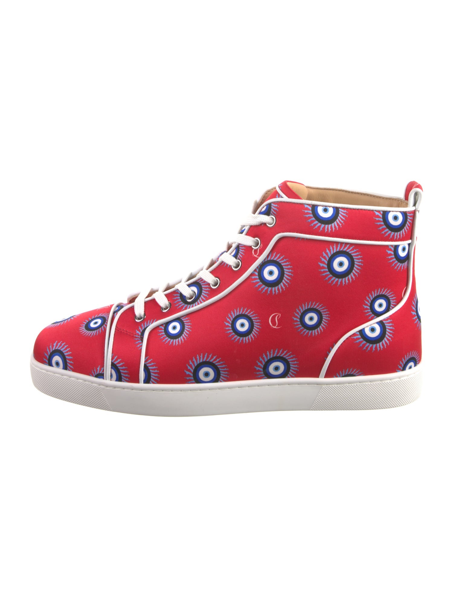 Christian Louboutin Satin Printed Sneakers