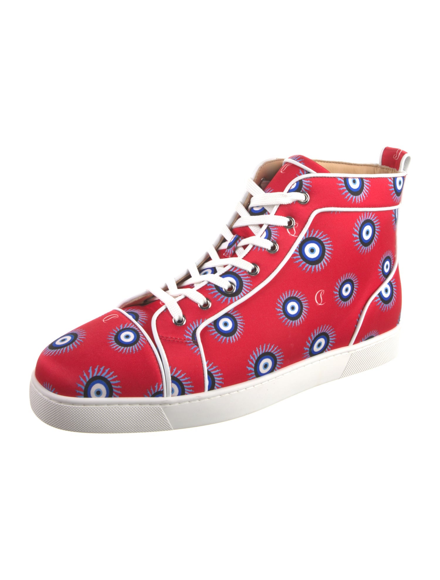 Christian Louboutin Satin Printed Sneakers