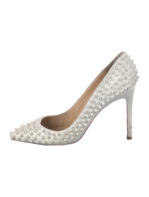 Christian Louboutin Spike Accents Patent Leather Pumps