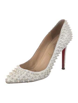 Christian Louboutin Spike Accents Patent Leather Pumps