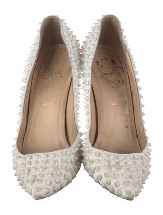 Christian Louboutin Spike Accents Patent Leather Pumps