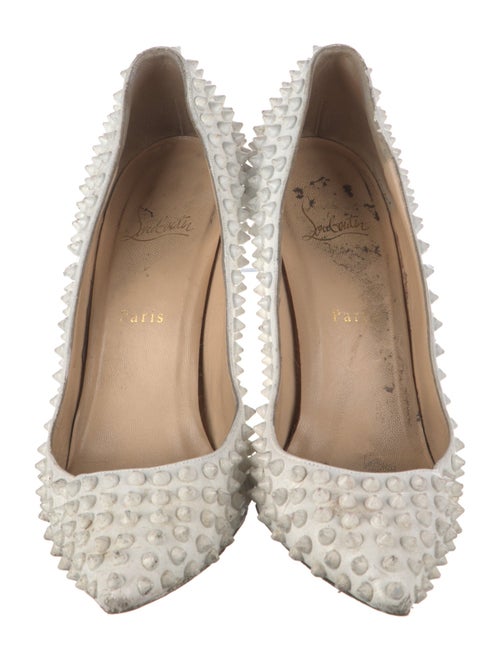 Christian Louboutin Spike Accents Patent Leather Pumps