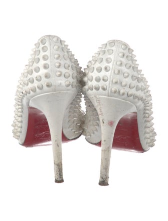 Christian Louboutin Spike Accents Patent Leather Pumps