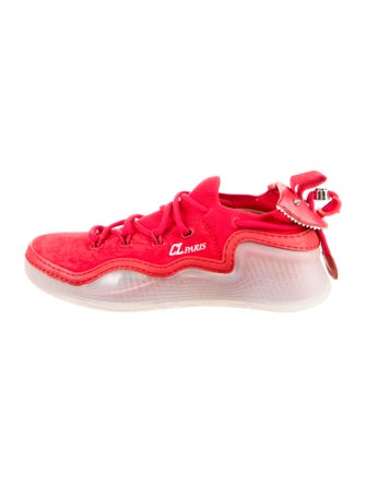 Christian Louboutin Suede Studded Accents Sneakers