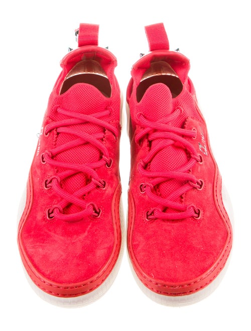 Christian Louboutin Suede Studded Accents Sneakers