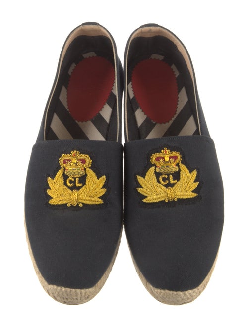 Christian Louboutin Canvas Graphic Print Espadrilles