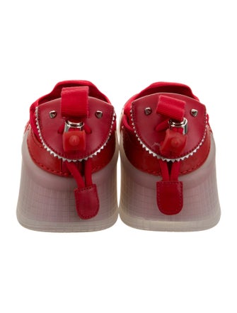 Christian Louboutin Suede Leather Trim Embellishment Sneakers