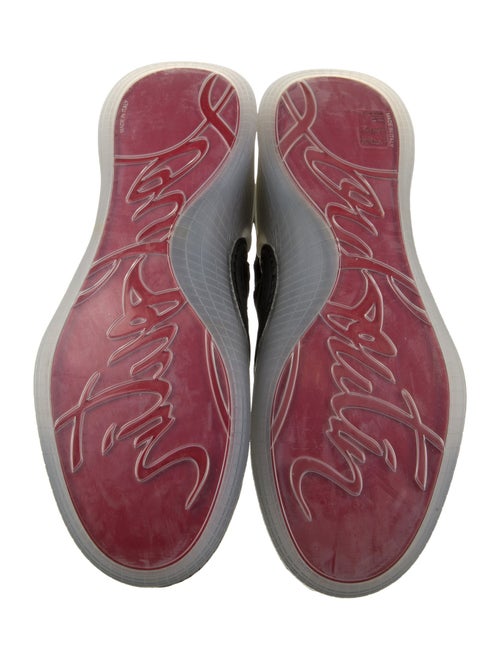 Christian Louboutin Suede Leather Trim Embellishment Sneakers