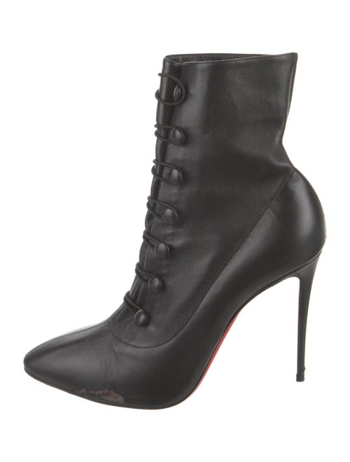 Christian Louboutin Leather Lace-Up Boots