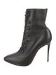 Christian Louboutin Leather Lace-Up Boots