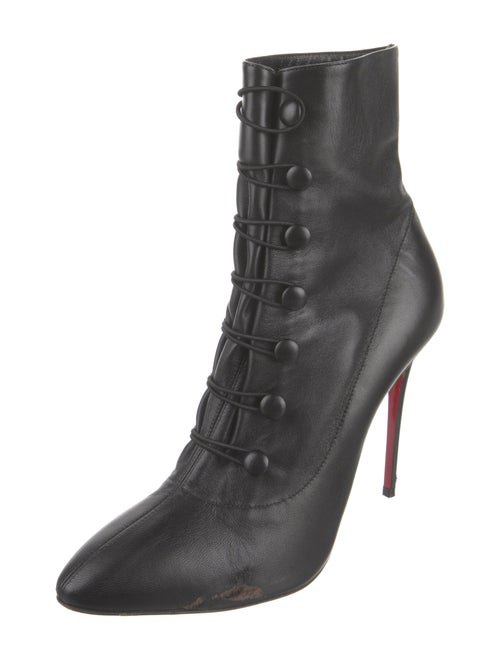 Christian Louboutin Leather Lace-Up Boots